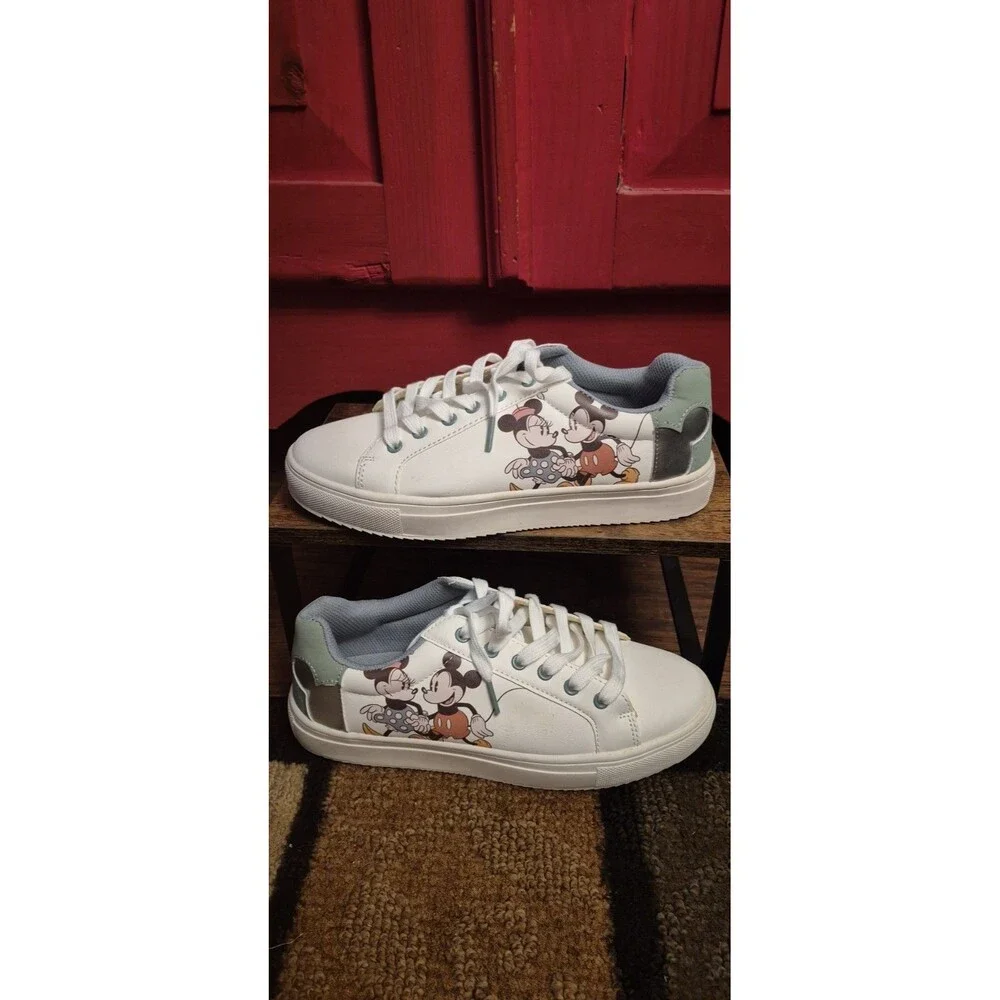 Mickey and Minnie Ladies 8 Disney Mickey and Friends Ladies Character Sneakers